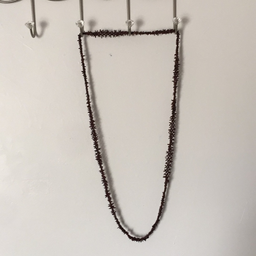 Brown seedy boho princess wood necklace - Picture 5 of 5